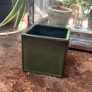 Mini Green Square Pot