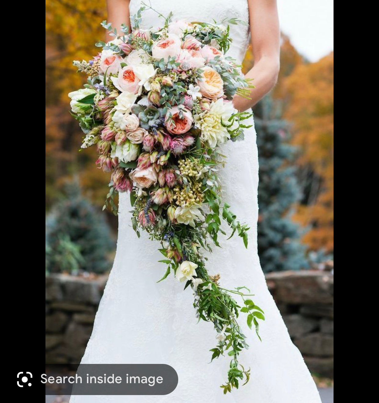 Trailing Wedding Bouquet